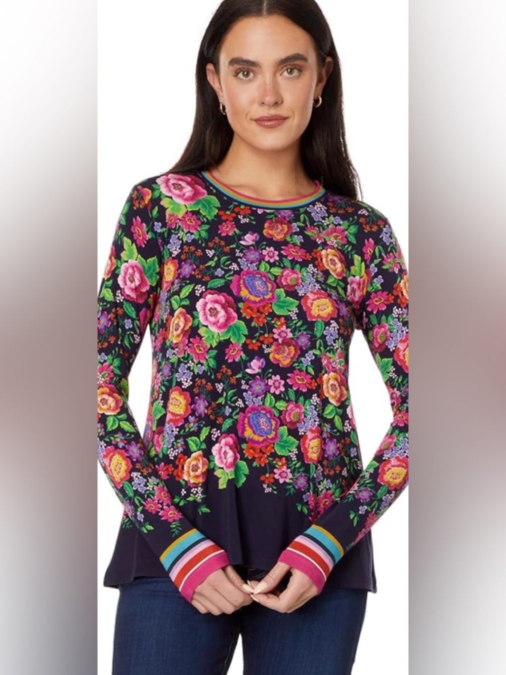 Johnny Was Janine Long sleeve Tee